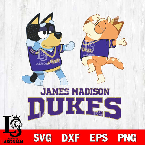 James Madison Dukes Bluey Dance Svg Eps Dxf Png File, Digital Download, Instant Download