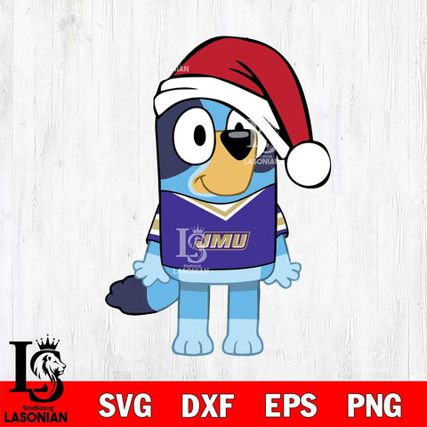 James Madison Dukes Bluey Dog Christmas Svg Eps Dxf Png File, Digital Download, Instant Download