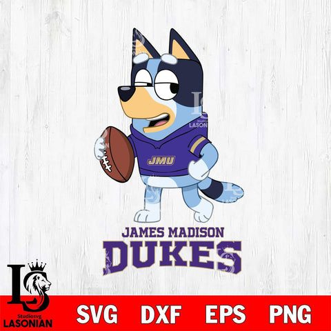 James Madison Dukes Bluey Football Sport Svg Eps Dxf Png File, Digital Download ,Instant Download, Cricut File