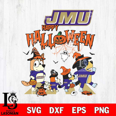 James Madison Dukes Bluey Halloween Family Svg Eps Dxf Png File, Digital Download, Instant Download