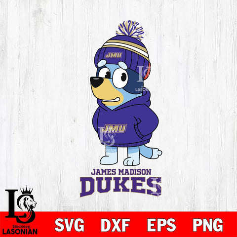 James Madison Dukes Bluey Hoodie rugby Svg Eps Dxf Png File, Digital Download ,Instant Download, Cricut File