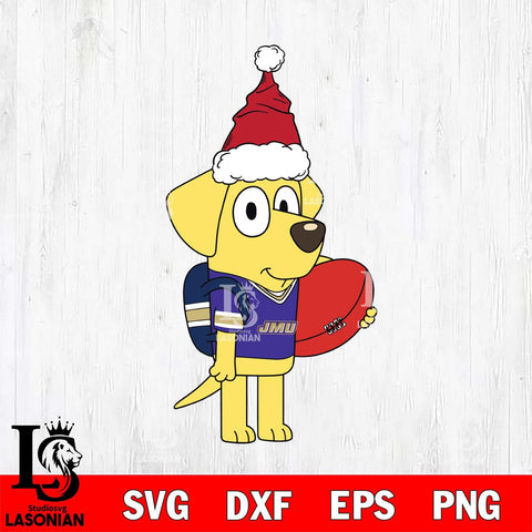 James Madison Dukes Bluey Lucky Christmas Svg Eps Dxf Png File, Digital Download, Instant Download