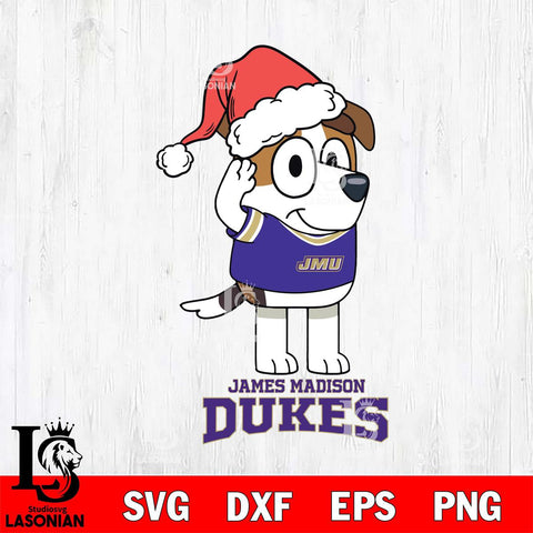 James Madison Dukes Christmas Bluey Jack Sport Cut Files,Bluey Cricut,Christmas Svg , Bluey svg , Digital Download, dxf eps png pdf file