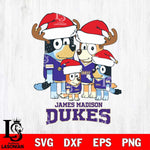 James Madison Dukes Christmas Bluey Santa Family Cut Files,Bluey Cricut,Christmas Svg , Bluey svg , Digital Download, dxf eps png pdf file