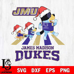 James Madison Dukes Christmas Family Bluey Walking Cut Files,Bluey Cricut,Christmas Svg , Bluey svg , Digital Download, dxf eps png pdf file