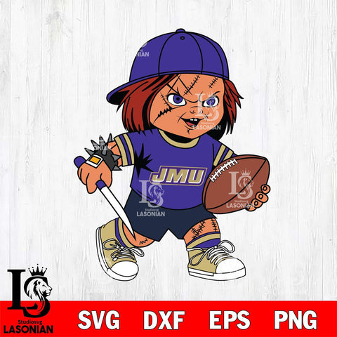 James Madison Dukes Chucky Horror 10 Svg Eps Dxf Png File, NCAA svg, Digital Download, Instant Download