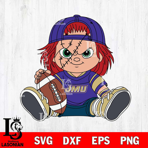 James Madison Dukes Chucky Horror 11 Svg Eps Dxf Png File, NCAA svg, Digital Download, Instant Download