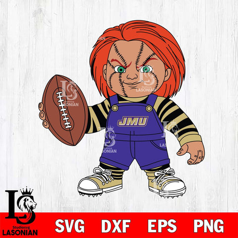 James Madison Dukes Chucky Horror 12 Svg Eps Dxf Png File, NCAA svg, Digital Download, Instant Download