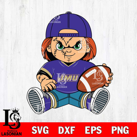 James Madison Dukes Chucky Horror 3 Svg Eps Dxf Png File, NCAA svg, Digital Download, Instant Download