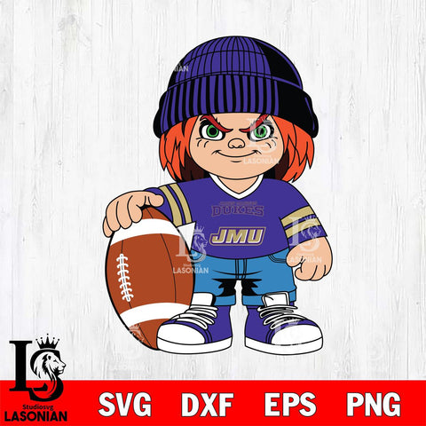 James Madison Dukes Chucky Horror 4 Svg Eps Dxf Png File, NCAA svg, Digital Download, Instant Download