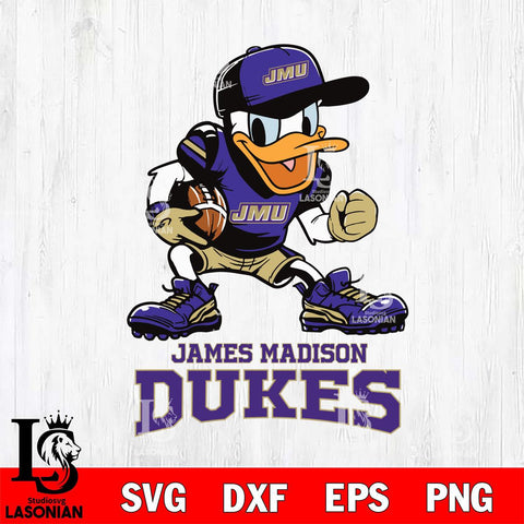 James Madison Dukes Donal Duck Disney, Svg Eps Dxf Png File, Digital Download