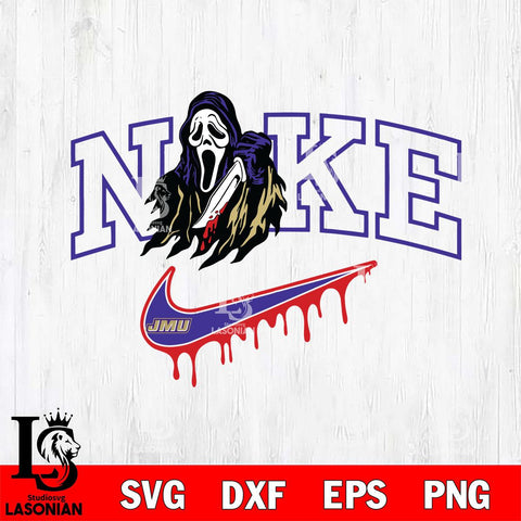 James Madison Dukes Ghostface Nike Svg Eps Dxf Png File, Digital Download, Instant Download