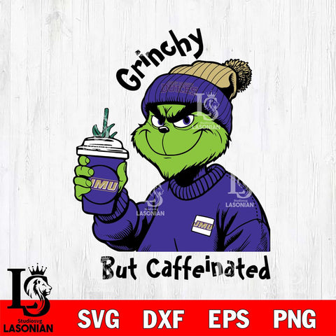 James Madison Dukes Grinchy But Caffeinated Svg Eps Dxf Png File, Digital Download, Instant Download