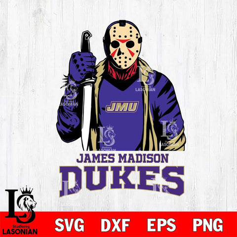 James Madison Dukes Jason Voorhees 6 Svg Eps Dxf Png File, Digital Download