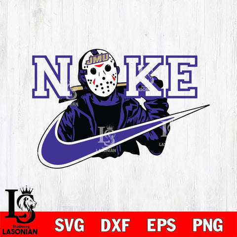 James Madison Dukes Jason Voorhees Nike Svg Eps Dxf Png File, Digital Download, Instant Download