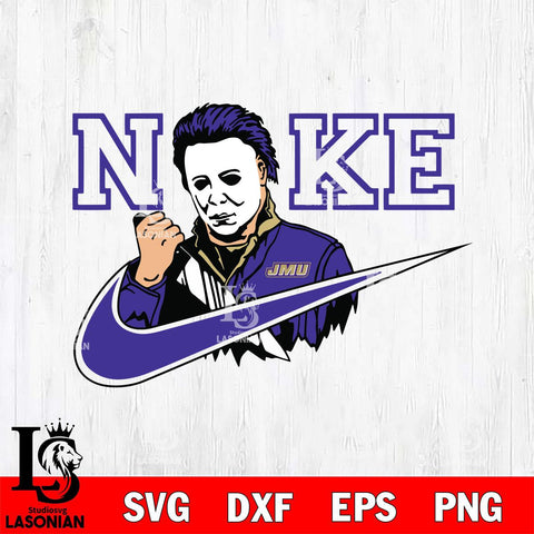 James Madison Dukes Michael Myers Nike Svg Eps Dxf Png File, Digital Download, Instant Download