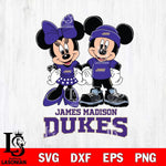 James Madison Dukes Mickey Minnie Rugby ball Svg Eps Dxf Png File, NCAA svg , File Cut , Digital Download , Instant Download, Cut Svg Files