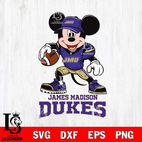 James Madison Dukes Mikey Mouse Disney, Svg Eps Dxf Png File, Digital Download