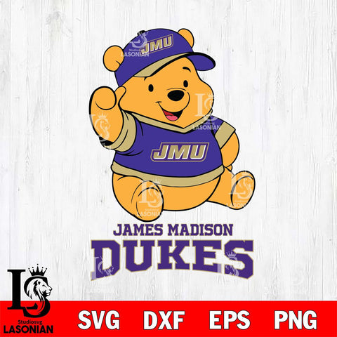 James Madison Dukes Pooh Bear Disney, Svg Eps Dxf Png File, Digital Download