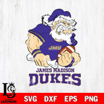 James Madison Dukes Santa Claus Angry Svg dxf eps png pdf file,NCAA svg,Digital Download,Cricut file