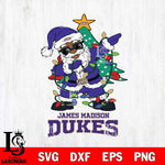 James Madison Dukes Santa Claus Ugly Christmas Svg dxf eps png pdf file,NCAA svg,Digital Download,Cricut file