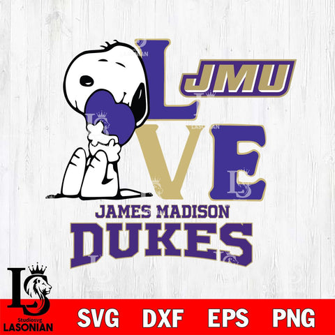 James Madison Dukes Snoopy Sport 10 Svg Eps Dxf Png File, Digital Download