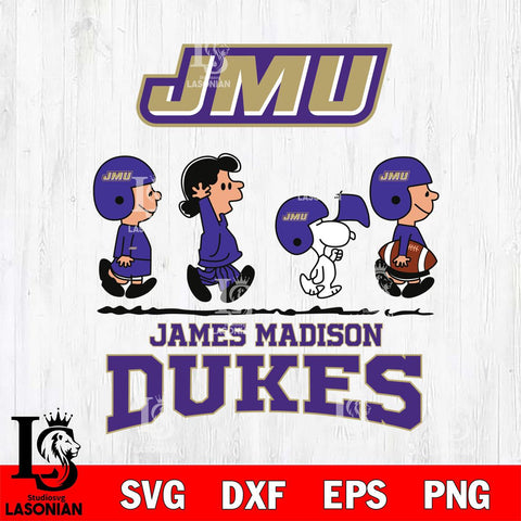 James Madison Dukes Snoopy Sport 12 Svg Eps Dxf Png File, Digital Download