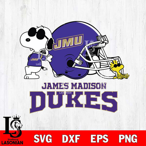 James Madison Dukes Snoopy Sport 2 Svg Eps Dxf Png File, Digital Download