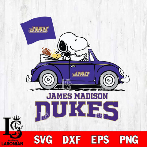 James Madison Dukes Snoopy Sport 5 Svg Eps Dxf Png File, Digital Download