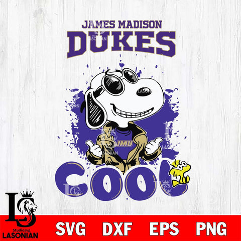 James Madison Dukes Snoopy Sport 7 Svg Eps Dxf Png File, Digital Download