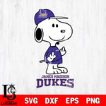 James Madison Dukes Snoopy Sport 8 Svg Eps Dxf Png File, Digital Download