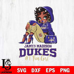 James Madison Dukes #1 beauty Black Fan Girl, Svg Eps Dxf Png File, Digital Download