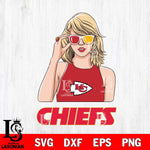 Kansas City Chiefs And Taylor Swift Fan Svg Eps Dxf Png File, Digital Download, Instant Download