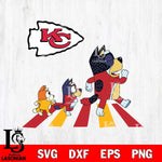 Kansas City Chiefs Bluey 6 NFL Svg Eps Dxf Png File, Digital Download, Instant Download