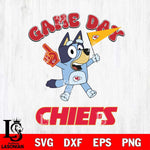 Kansas City Chiefs Bluey Game Day Svg Eps Dxf Png File, Digital Download, Instant Download