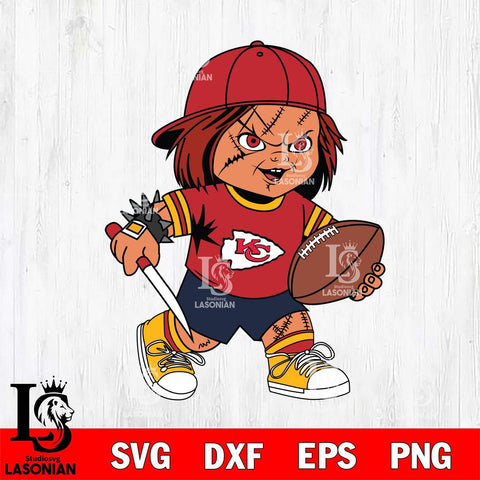 Kansas City Chiefs Chucky Horror 10 Svg Eps Dxf Png File, NFL svg, Digital Download, Instant Download