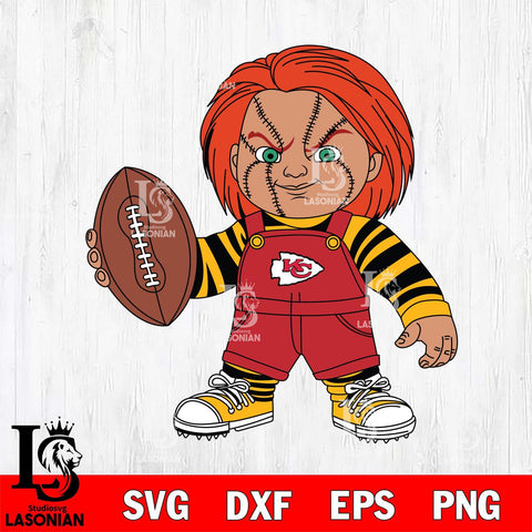 Kansas City Chiefs Chucky Horror 12 Svg Eps Dxf Png File, NFL svg, Digital Download, Instant Download