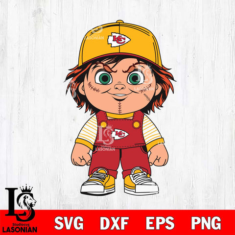 Kansas City Chiefs Chucky Horror Svg Eps Dxf Png File, NFL svg, Digital Download, Instant Download