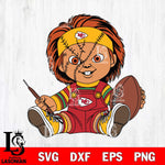 Kansas City Chiefs Chucky Horror 9 Svg Eps Dxf Png File, NFL svg, Digital Download, Instant Download