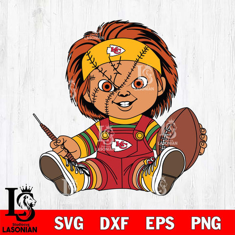 Kansas City Chiefs Chucky Horror 9 Svg Eps Dxf Png File, NFL svg, Digital Download, Instant Download