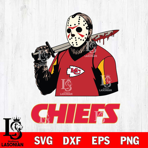 Kansas City Chiefs Jason Voorhees 11 Svg Eps Dxf Png File, Digital Download