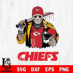 Kansas City Chiefs Jason Voorhees 2 Svg Eps Dxf Png File, Digital Download