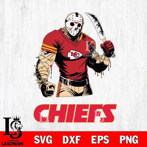 Kansas City Chiefs Jason Voorhees Svg Eps Dxf Png File, Digital Download