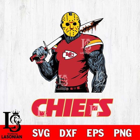 Kansas City Chiefs Jason Voorhees 7 Svg Eps Dxf Png File, Digital Download