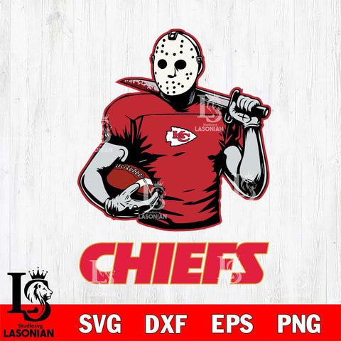 Kansas City Chiefs Jason Voorhees 9 Svg Eps Dxf Png File, Digital Download