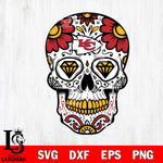 Kansas City Chiefs Mexico Skull SVG 2