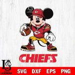 Kansas City Chiefs Mikey Mouse Disney, Svg Eps Dxf Png File, Digital Download