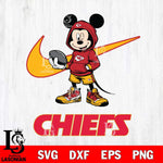 Kansas City Chiefs Mikey Mouse Disney NIKE, Svg Eps Dxf Png File, Digital Download