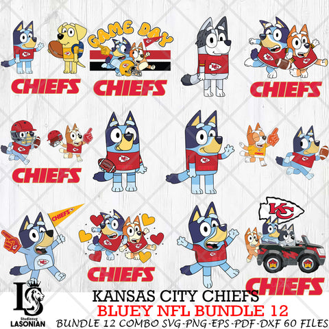 Kansas City Chiefs NFL Bundle 12 Svg Eps Dxf Png File, Digital Download, Instant Download