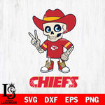 Kansas City Chiefs Skeleton Football 2 Svg Eps Dxf Png File, Digital Download